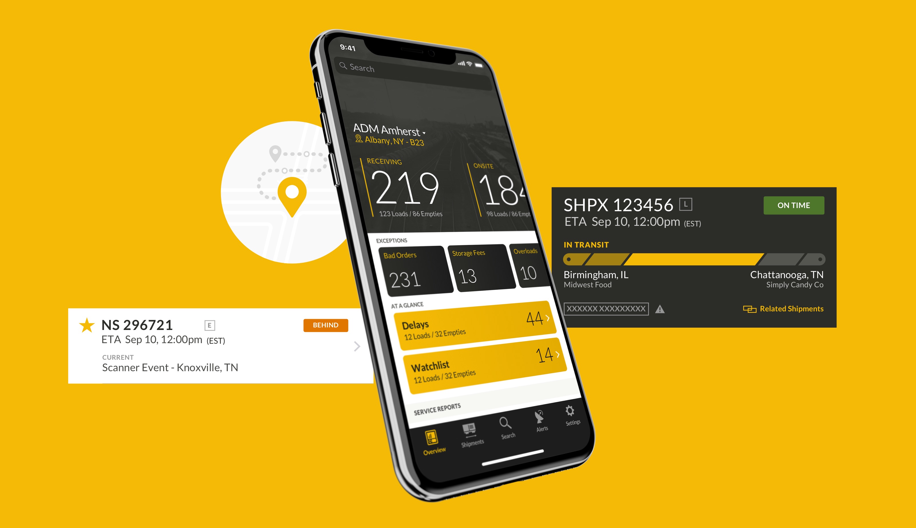iPhone and widget visuals for NS Trax
