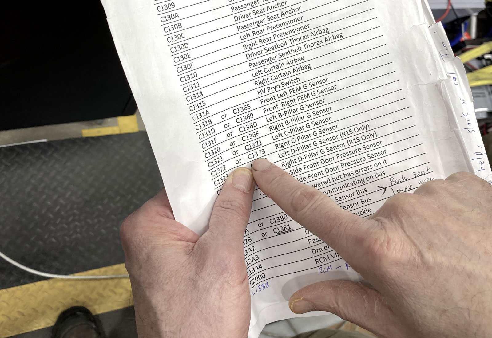 Sheet of tasks